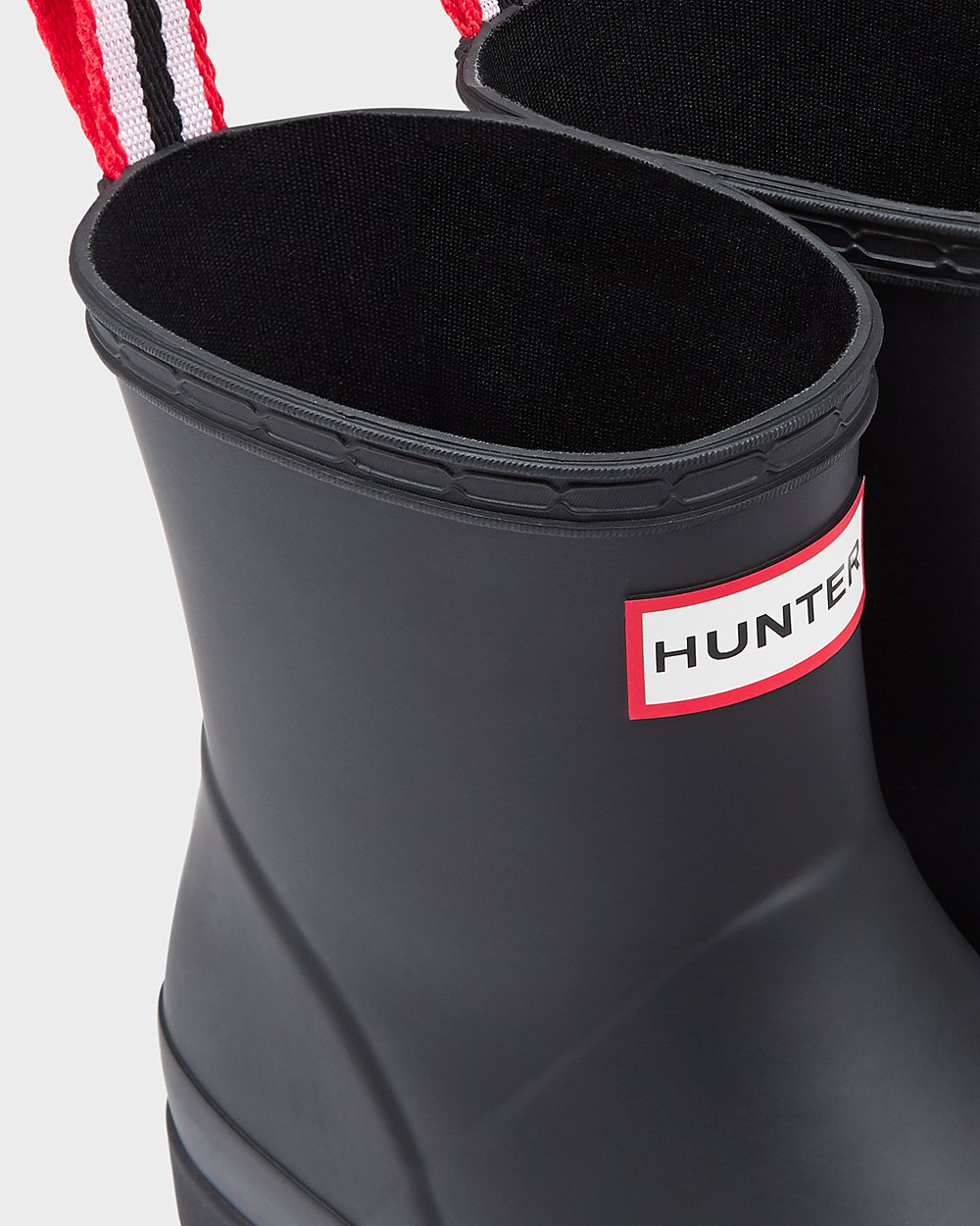 Womens Hunter Original Short Rain - Play Boots Black - 0746-NZRCS